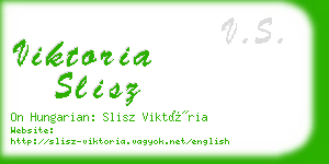 viktoria slisz business card